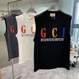 Italia Diseñador Camisetas para hombres Europa Letra de lujo Impresión Gráfica Logo Fashion Fashion Moleveless Camiseta Mujeres Top Clothy Cot.