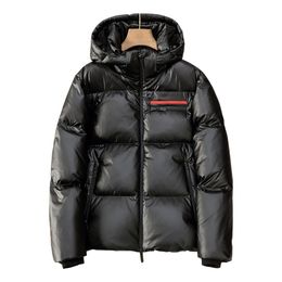 Italie Célèbre luxe Hommes Duvet D'oie Vestes Nord Manteau D'hiver Nylon Recyclé Red Label Série Limitée Confortable Et Chaud Veste Homme Vêtements Argent Noir M-3XL