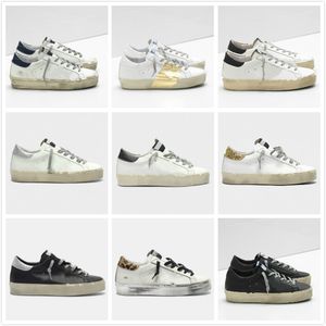 Italie Golden Hi Star Sneakers Femmes Chaussures De Bott-Femmes Plateforme Semelle Classique Blanc Blanc Dog Sale Designer Homme Casual Shoe Leopard