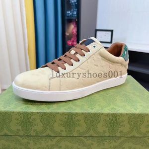 Italie Mens Netting Free Designer Bee Ace Chaussures décontractées Chaussure en cuir plat blanc Green Stripe Broidered Couples Trainers Sneakers Taille 38-44 5.14 02