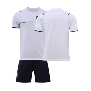 Équipe nationale d'Italie n ° 21 Donaruma Football Shirt Adult Childrens Set Italian White Jersey