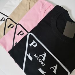 Italie Paa Brand Fashion Cotton Blend T-shirt Mens Mens Woman Vêtements Funny Letter Impression Patchwork Couleur décontractée Triangle Graphique Graphique