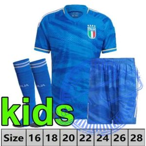 Camiseta de fútbol de Italia Camiseta de fútbol de Italia Maglia Italia Eurocopa Equipo nacional Camiseta de fútbol Hombres Niños Kit Conjunto completo Italiano 125 años Aniversario Local Visitante CHI 207