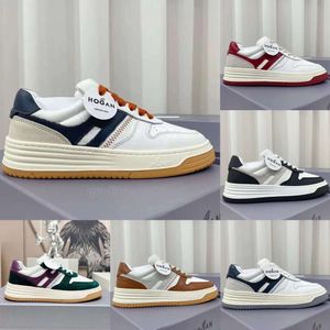 Italie Top Designer H 630 Casual Shoes H630 HOGANS Shoe Womens for Man Fashion Fashion lisse Calfskin Ed Suede Leather High Quality High Quality Sneakers Size 38-45 781