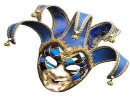 Máscara de estilo Venecia de Italia 4417 cm Mascarada de Navidad Máscara antigua de cara completa 3 colores para Cosplay Night Club1057304