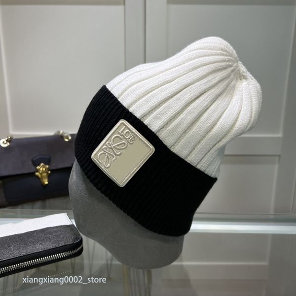Italie hiver broderie tricoté bonnet hommes et femmes chapeaux décontractés épais chaud tricot chapeaux automne pure laine casquette jacquard unisexe chaud crâne chapeau