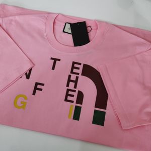 Italië Dames T -shirt Pink Milaan Designer Mens T -shirt Katoen afdrukken Letter Fashion tops voor heren en vrouw