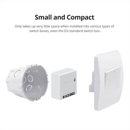 Itead Sonoff Mini R2 DIY Smart Switch Two Way Switch WiFi Switch Module via E-Welink-app Remote Control Work Alexa Google Home