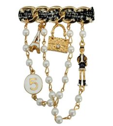 Articles élégant dame perles chaînes broches broches écharpe boucle collier bijoux vêtements décorations haut Whole9313736