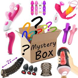 Articles Lucky Sac Mistery Box Vibrateurs Dildos Masturbation Cup Anal Toys Sexy Penis Anneaux Boutique Random Postor Forme Gift 2 High Quality