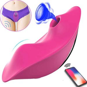 Items Massager slipjes Vibrator Invisible Sucking for Women Clitoris Stimulatie App Bluetooth Wireless Control Nipple volwassen