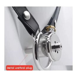 Artículos Otros artículos de belleza para la salud Tienda de anillos para el pene Anillo de metal para el pene Bdsm Bondage Penis Lock Tra Tiny Chastity Cage Device Pequeños juguetes para hombres