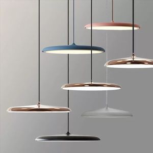ITLIAN Design LED Hanglamp UFO Ronde Plaat Armatuur Design Suspension Lamp voor Dining Keuken Island Table Study Hanging