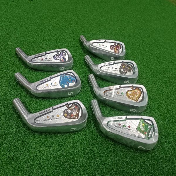 Itobori Irons plateados Poker Golf Forged Set456789p Clubes SetEel o Graphite Shaft 240402