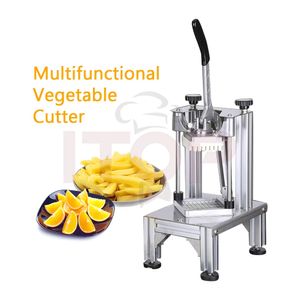 ITOP manuel frites Cutter pommes de terre Chips carotte trancheuse en acier inoxydable légumes fruits déchiquetage Machine Dicer avec 4 lames 240113