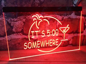 Het is 500 ergens Margarita Beer Bar Pub Club 3D -borden Led Neon Light Sign Home Decor Crafts