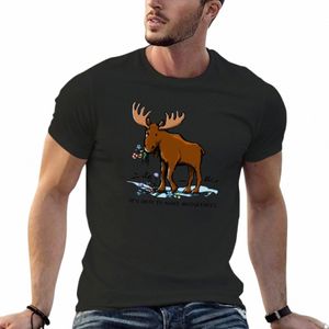 It's Okay to Make Moosetakes T-Shirt t-shirts vêtements d'été noirs animaux prinfor garçons uni noir t-shirts hommes 52Vf #