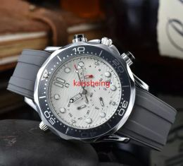IV Top marque Omg Man montre nouvelles montres de luxe pour hommes tout cadran travail montre à quartz de haute qualité chronographe horloge ceinture en caoutchouc hommes accessoires de mode cadeaux livraison gratuite