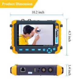 Monitor LCD TFT de 5 pulgadas IV8W 8MP CCTV Tester TFT LCD de 5 pulgadas para 4 en 1 TVI AHD CVI SEGURIDAD DE SEGURIDAD DE SEGURIDAD DE CAM