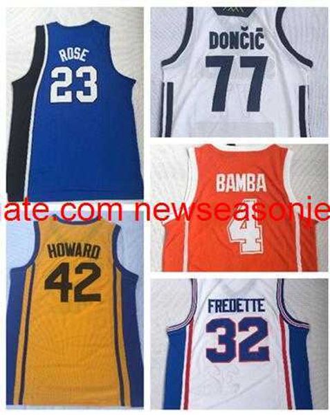 iversité de MENS 23 ROSE 4 BAMBA 42 HOWARD 32 FREDETTE Maillots de basket-ball hommes Vêtements de basket-ball College Trainers boutique en ligne à vendre