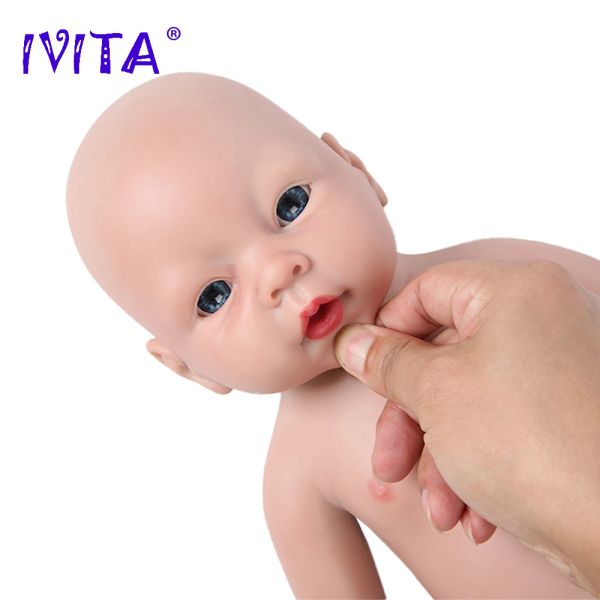 IVITA WB1506 20INCH 3200G 100% Silicone Reborn Baby Doll réaliste non peinté Soft Dolls Boy Bebe Toys With Clothe