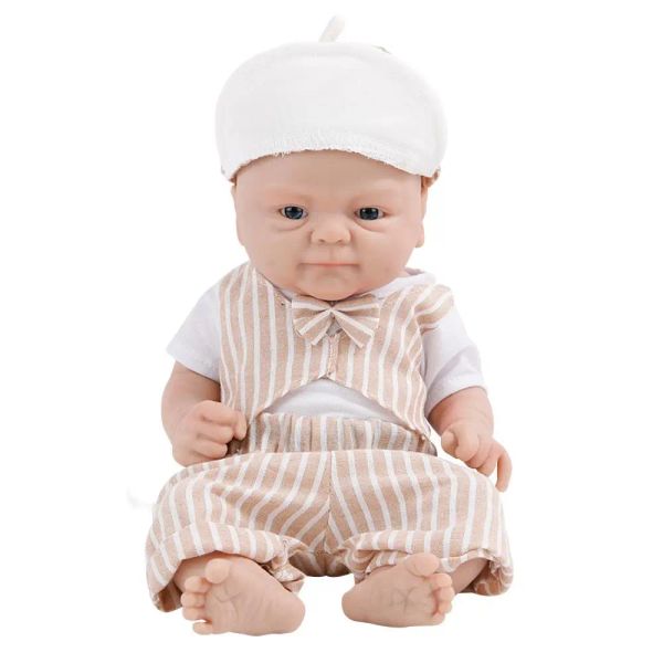 IVITA WB1512CT 36cm Full Body Silicone Reborn Boy Baby Doll with Anity Pacificier Soft Baby Dolls for Children Christmas Toys