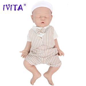 IVITA WB1528 43 cm 2508g 100% corps complet Silicone Reborn bébé poupée réaliste doux bébé jouets avec sucette pour enfants poupées cadeau 240123