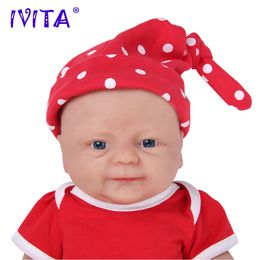 IVITA WG1512 14 inch 165 kg Full Body Siliconen Bebe Reborn Pop coco Zachte Poppen Realistisch Meisje Baby DIY Leeg Speelgoed voor Kinderen 240304