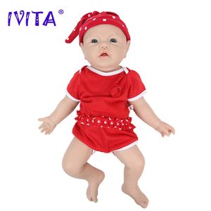 IVITA WG1526 16,92 pouces 2,69 kg corps complet Silicone Reborn bébé poupée réaliste fille poupées non peintes bricolage blanc bébé enfants jouets 240108