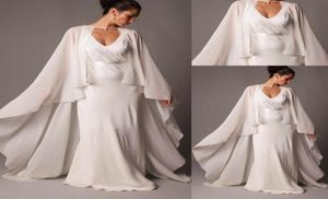 Cape de mariée ivoire pour femmes, Cape de mariage en mousseline de soie, veste longue et enveloppe sur mesure, boléro de mariée formelle5680464