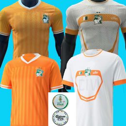 Ivoorkust 2023 2024 Ivoorkust nationaal team Voetbalshirts DROGBA KESSIE ZAHA CORNET MEN thuis Maillot de foot voetbal man Uniformen FANS SPELER VERSIE finale