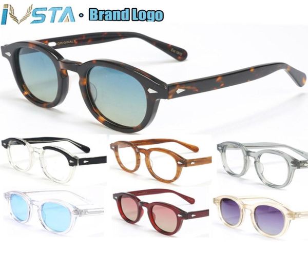 IVSTA Lunettes de vue de haute qualité Style Lemtosh Johnny Depp Lunettes de soleil Hommes Acétate Rond Femmes Marque de luxe Designer Cadre 23433019