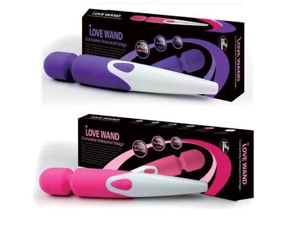 iWand Magic Wand Massager, 10 vitesses rechargeables USB Magic Wands AV Vibromasseur vibrant, étanche Full Body Massager Sex Couleurs du produit