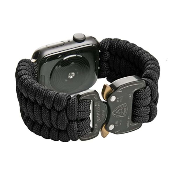 Iwatch Ultra SE 8/7/6/5/4/3/2/1 Correa de reloj 38 mm 40 mm 41 mm 42 mm Pulsera 550 Correa de reloj Paracord