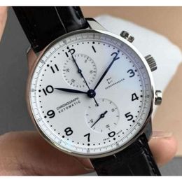 IWC Aaaaa Mark Designer Luxury Zf Potofino Reloj mecánico Man Factory Portugal Timekeeping V7 Revelando la máquina completamente automática O0xw