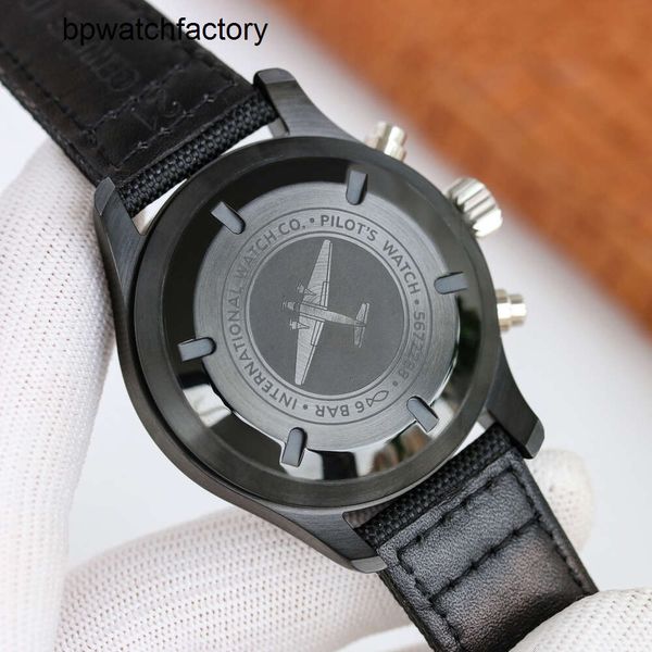 Montre pilote de designer IWCity de haute qualité 6ZZV montre-bracelet automatique mécanique Cadran complet à 6 broches Fonction complexe Loisirs Affaires uhr montre de luxe