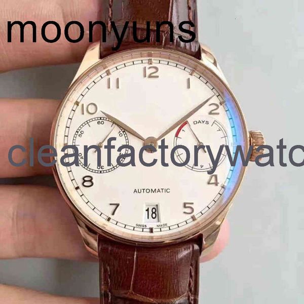 Iwcity Luxury Brand Watch Designer Luminous Wristwatch Men Mécanical montre portugais 40 mm Santous Pilote Sept Mouvement Swiss de ceinture réelle appropriée