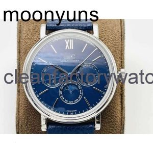 IWCITY LUXury Brand Watch Designer Moon Phase Men Classical Luxury Elegant Ultra Dunne 40mm Polshorloges 344601/602 FJF5 Factory 82650 Beweging Hoge kwaliteit