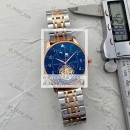 Iwcity watch aaa une montre de qualité MM Mens Mouvement mécanique automatique avec bande cadeau en cuir Utomatic 81c3