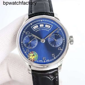 IWCity Watch Complejo Ocio Calendario Comercial Tecnología de trefilado comparable al espejo de zafiro real para lograr un reloj mecánico automático con todas las funciones