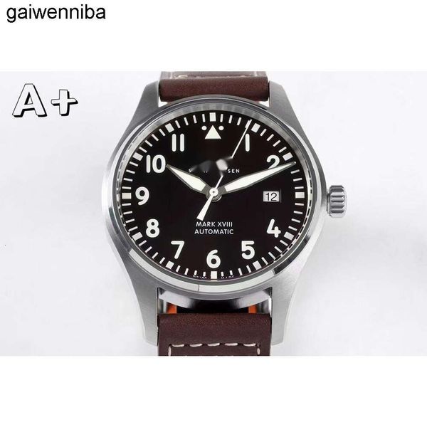 IWCity montre cher hommes menwatch marque dix-huit montres de haute qualité auto mécanique uhren super lumineux date watchmen bracelet en cuir montre pilote luxe 18B5