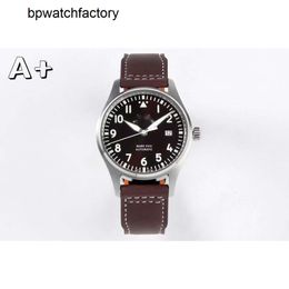 Iwcity Watch Cos costoso MenWatch Pilot Mark Dieciocho relojes de alta calidad Mecánica Uhren Super Luminoso Watchmen Store de cuero I9XJ
