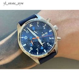 IWCITY Watch Cher Menwatch IWC Watch Mens Pilot Watches Auto Mécanique de haute qualité Uhren Super Lumin Date Watchmen Leather Strap Montre Pilot Luxe 5074