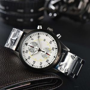 IWCITY Watch Men Watch Luxury Mens Big Pilot Watches Auto Mechanical Uhren Super Luminal Date Watchmen Leather Socle avec Boîte d'origine 6B95