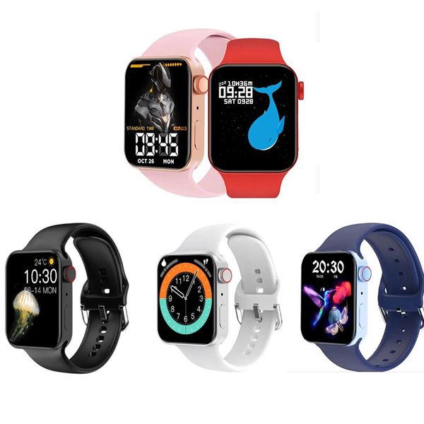 IWO série 8 montre intelligente 1,75 pouces bricolage visage bracelets fréquence cardiaque hommes femmes Fitness Tracker T900 ULTRA montre intelligente pour Android Xiaomi IOS téléphone PK T500/X7/X8/T55