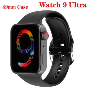 IWO Serie 9 49 mm Reloj inteligente i9 Ultra Max Llamada Bluetooth 2.19 pulgadas Pulseras faciales DIY Ritmo cardíaco Hombres Mujeres Deporte Fitness Tracker Reloj inteligente NFC para teléfono Android IOS