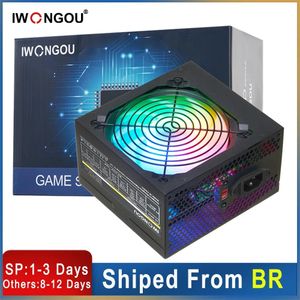 IWONGOU Fonte 600 w 800 w 80 plus RGB Computer Voeding 110 V 220 V Atx Pc Gamer Bron 700 w Actieve PFC PSU 240307