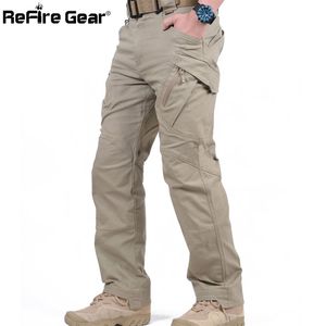 IX9 City Tactical Cargo Pants Men Combat SWAT Army Military Pants Cotton Many Pockets Stretch Flexible Man Casual Trousers XXXL 220713