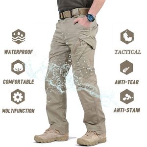 IX9 City Waterdichte tactische broek mannen Swat Combat Army Casual wandelen Buiten broek Lading Militair 220719