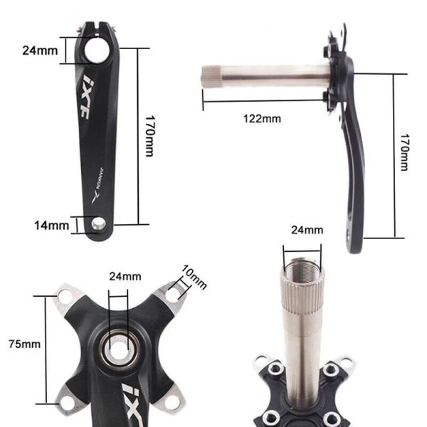 IXF MTB CRANKS BICYCLE INTÉGRÉ MOUTAIN MOUTNAL CRANKSET CRANKSET 104BCD